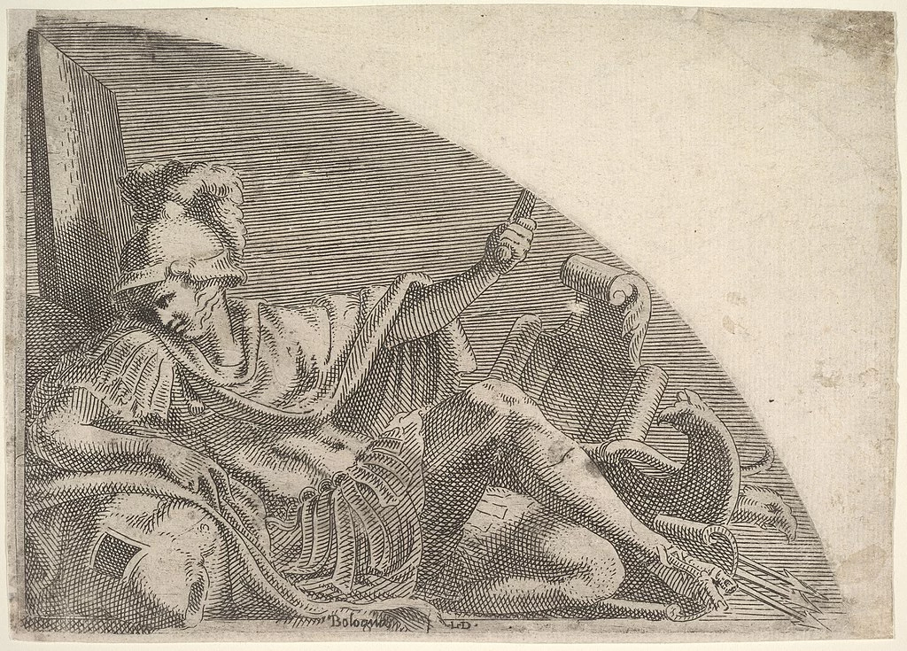 200-Marte seduto in mezzo ai trofei - Metropolitan Museum of Art, New York